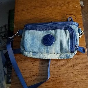 Kipling small blue bag. Like new.